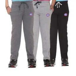 Vimal Jonney Kids Multicolor Mid Rise Trackpants - Pack of 3-picture-10