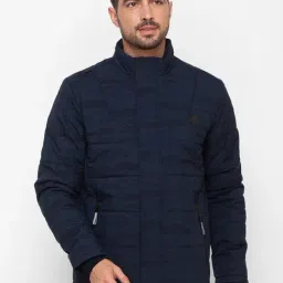 Spykar Blue Cotton Straight Fit Jacket-picture-7