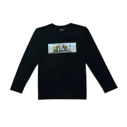 Gini & Jony Kids Black Printed Full Sleeves T-Shirt-image-62
