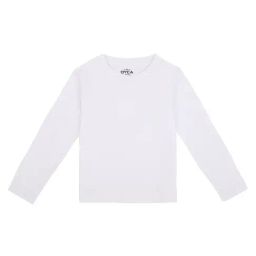 Dyca Kids White Solid Full Sleeves T-Shirt-image-43
