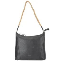 Woodland Black Printed Medium Shoulder Bag-20