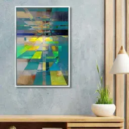 999Store Multicolor Canvas Wall Painting Panel With Fibre Frame-12