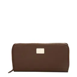 Van Heusen Brown Solid Zip Around Wallet for Women-39
