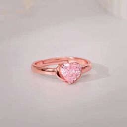 GIVA 925 Sterling Silver Rose Gold Ring for Women-image-60