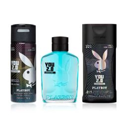 Playboy You 2.0 Loading Deodorant Spray, Eau de Toilette & Shower Gel Virtual Gift Set-image-38
