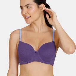 Zivame Indigo Half Coverage T-Shirt Bra-image-55