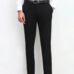 Allen Solly Black Slim Fit Trousers-image-83