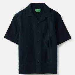 United Colors Of Benetton Boys Blue Cotton Regular Fit Shirt-picture-30