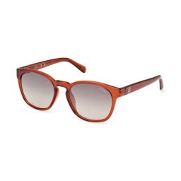 Guess GUS00083-H5450GSG Brown UV Protected Oval Sunglasses for Men-27