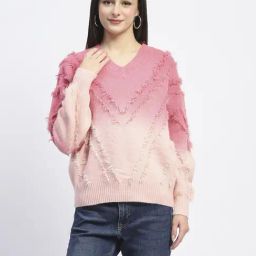 Madame Pink Regular Fit Ombre Sweater-picture-26