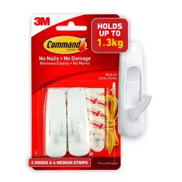 3M Command Medium Wall Mount Utility Hooks-16