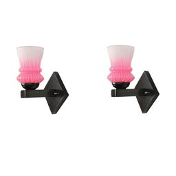1ST TIME Pink & White Solid Glass Traditional Cylinder Wall Lamps Wall Lamps-picture-26