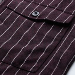 Pierre Carlo Men Striped Woollen Open Front Jacket image 5