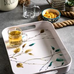 Goodhomes Multicolor Melamine Rectangular Serving Tray-0