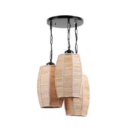 Tucasa NTU-217 B-22 Natural Bamboo Hanging Light (Beige)-picture-36