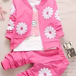 4YOU DRESSES Girls Printed T-shirt With Joggers-image-41