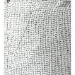 Peter England Grey Slim Fit Self Pattern Shorts image 4