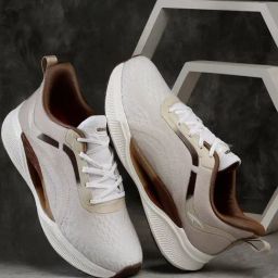 Asian Men's Beige Running Shoes-image-16