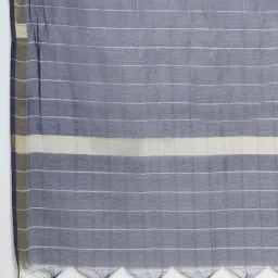 Soch Navy Chequered Dupatta image 4