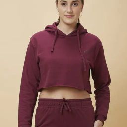 Being Human Maroon Regular Fit Hoodie-image-69