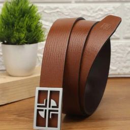 Carlton London Tan Leather Waist Belt For Men-image-13