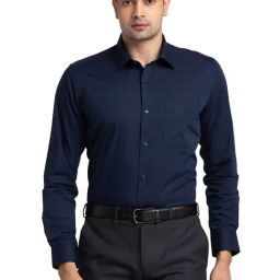 Raymond Blue Contemporary Fit Shirt-image-96