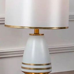 Whispering Homes Geo Accent Table Lamp - Gold & White-picture-23
