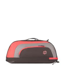 Harissons Jake Gym Grey & Coral Polyester Color Block Duffle Bag-image-1