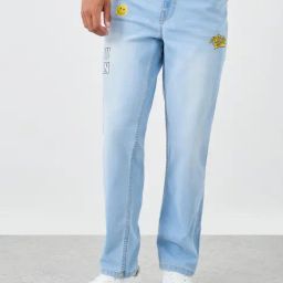 Styli Light Blue Cotton Regular Fit Jeans-picture-45