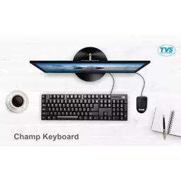 TVS Champ Wired Keyboard - Black image 5