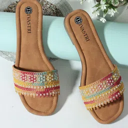 DIVASTRI Women Open Toe Flats-19