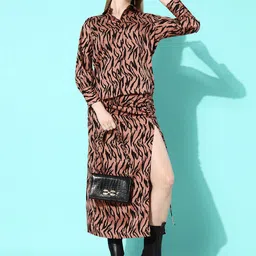 ANVI Be Yourself Zebra Print String Up Skirt with Shirt image 5
