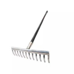 REDBUILD 12 Teeth Stainless Steel Garden Leaf Rake, Garden Fork, Trowel with Long Handle-13