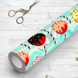 ArtzFolio Blue & Yellow Printed Peel & Stick Wallpaper-picture-11