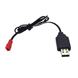 KP USB to JST 2 Pin Female Plug Battery Charging Adaptor Cable Black & Red, REDBLACCHARCAVB-picture-30