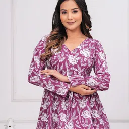 KALINI Floral Print Cotton Top-image-18