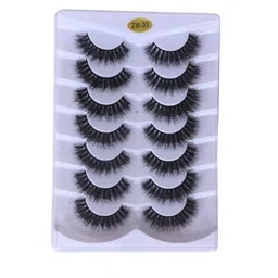 Makeup By Siti Set Of 7 BlissfulBride 3D Natural False Eyelashes - Black-30