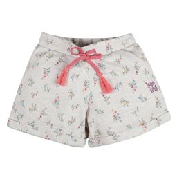 Plum Tree Flower Printed Shorts - Light Peach-image-44