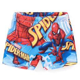 Babyhug MarvelSwimming Trunk with Spiderman Print - Blue-image-50