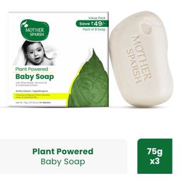 Mother Sparsh Baby Plant Powered Natural Baby Soaps Pack Of 3 - 75 g Each-image-55
