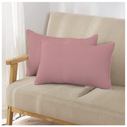 Filymore Solid Printed Pillow Covers | Made with Pure Microfiber Soft & Skin Friendly Pillow Cases | Size (17 x 27 inch, Pink) Set of 2-15