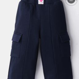 UCB Cotton Knit Full Length Solid Color Trouser - Navy Blue-image-55