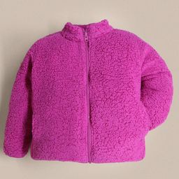 Cherry Crumble By Nitt Hyman Full Sleeves Fur Detailed Zipper Jacket - Magenta-image-16