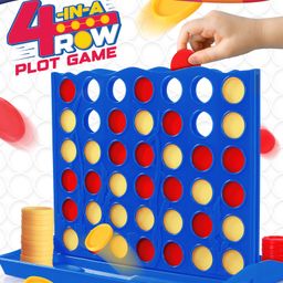 Connect 4-in-a-Row (Plot & Strike Game) | Classic Strategy Board Game | Boosts Logical Thinking & Planning Skills | Fun Family Game | For Gifting | BIS Certified | Educator Recommended | 5 Years+-16