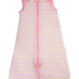 NINTARA BABY Lightweight, 100% Organic Cotton 0.5 TOG Extra Large Sleep Sack Pack of 1 - Pink Lemonade-picture-19