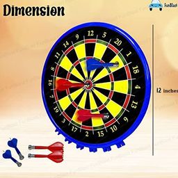 FunBlast Magnetic Score Dartboard Kit with 4 Darts - Multicolor image 3
