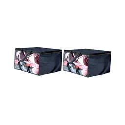 Stylista Blue & Black 2 Pieces Water Resistant Zippered Multi-Utility Organisers-image-100