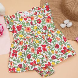 Creative Kids Infant Girls Pack Of 2Printed Cotton Body Suits-image-91