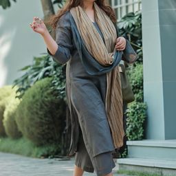GoSriKi Round Neck Straight Kurta With Palazzos And Dupatta-38