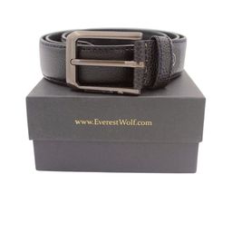 Everestwolf Men Textured Leather Tang Belt-picture-46